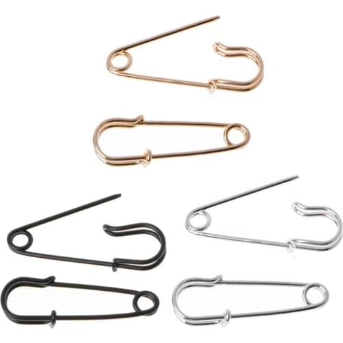 2021 New Punk Hip Hop Safety Pin Shape Stud Earring Ear Threader Fashion Korean Jewelry