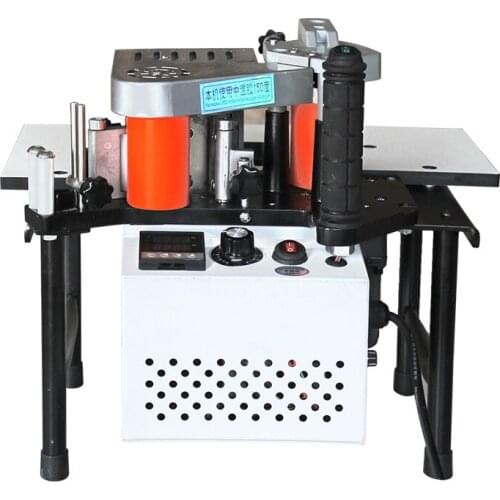 220V Small Manual Edge Banding Machine Woodworking Tools Portable Home Furniture Curved line Carpentry Device Decoration 1200W