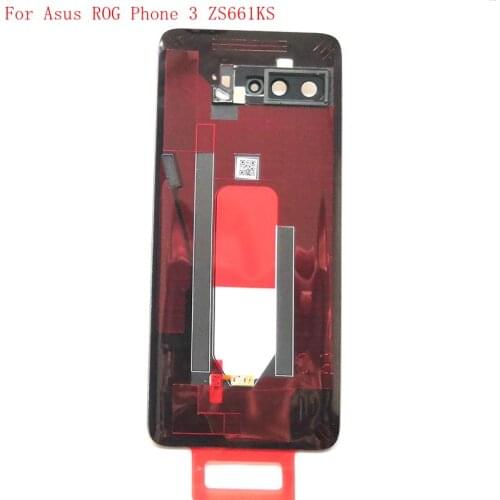 6.59" original For Asus ROG Phone 3 ZS661KS I003D battery cover back rear frame housing with lens
