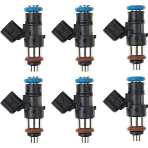 6Pcs Fuel Injecter/Fuel Nozzle for Mazda CX-9 Lincoln MKZ for Ford Edge 3.5L 0280158091 ZZJ1-13-250A