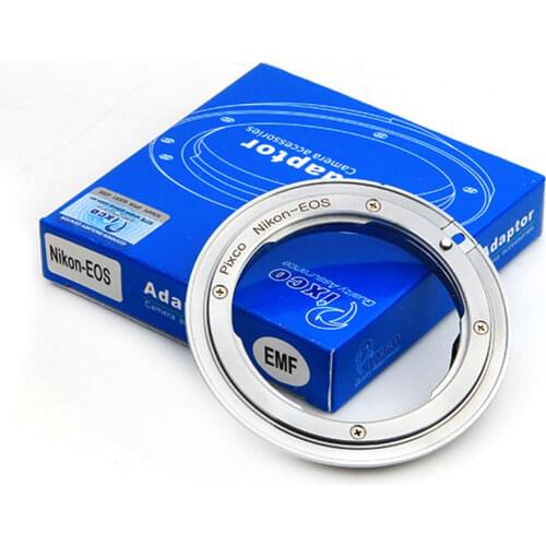 Pixco EMF AF Confirm Adapter Suit ForNikon F Mount Lens to Canon (D)SLR 7D 70D 60D 50D 40D 30D Camera