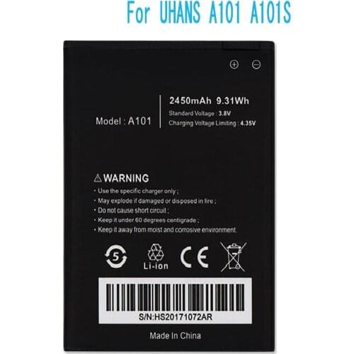 Battery For UHANS A101 A101S Bateria Batterij Accumulator 2450mAh