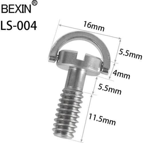 Bexin Camera Quick Release Thread 1/4" screw camera release screw folding d ring tripod plate screw camera moadapter long screw