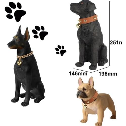 TF USB FM AUX TWS Bulldog Bluetooth Speaker Pet Dog Subwoofer Cartoon Full Body Dog Wireless Card Mini Speaker