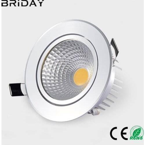 Dimmable Led downlight light COB Ceiling Spot Light 3w 5w 7w 9w 12w 15w 85-265V ceiling recessed Lights Indoor Lighting