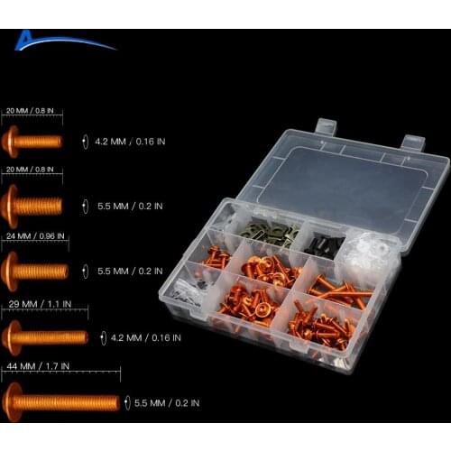 For Honda Universal Motorcycle Fairing Bolts Kit Screws Accessories VTR-1000FV/FW/FX/FIRESTORM VTR1000 / FIRESTORM CBR/CB 125R