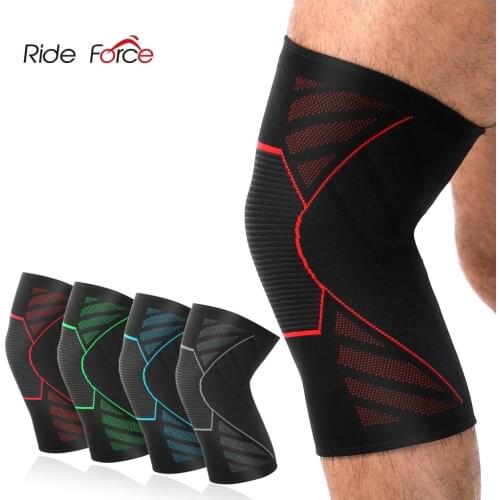 Ride Force 1 PC Elastic Knee Pads for Sports Gym Fitness Gear Nylon Kneepad Brace Running Knee Protector Volleyball Support