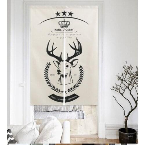 Cotton Curtains Kitchen Door Decorations Curtains For Living Room Bedroom Partition Black White Doors Curtain Home Decor