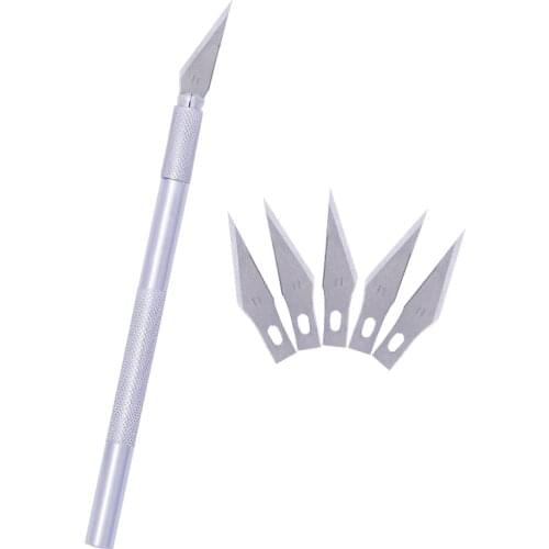 KAOBUY Professional Carving Knife Precision Knife 1 Carving Pen+5 Blades Pole Knife Art Work Cutting Caving Sculpture Knife