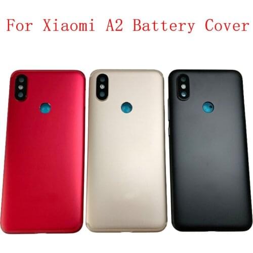 Battery Cover Rear Door Back Housing Case For Xiaomi Mi A2 Mi A2 Lite Battery Cover+Power Volume Button