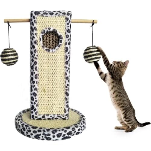 Legendog Pet Cat Scratching Post Sisal Jute Cat Climbing Frame Cat Scratching Board Cat Toy Grinding Claw Cat Scratching Post