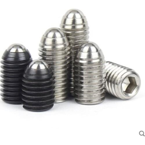 M3 M4 M5 M6 M8 M10 M12 Black Grade 12.9 304 stainless steel Hex Socket Allen Spring Ball Plunger Grub Point Set Screw Bolt
