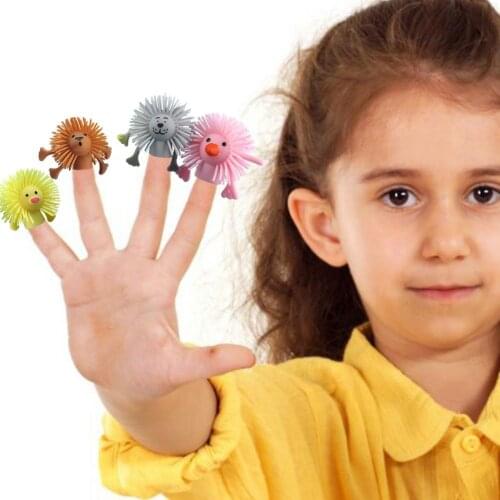 Small Animal Finger Doll Soft Rubber Hand Puppet Finger Toy Parent-child Interactive Educational Toys Cute Animal Fidget Toys ne