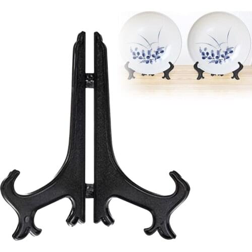 Easels Plate Holders Transparent Display Dish Stand Rack Weddings Photo Picture Frame Display Stand Pedestal Holder Support