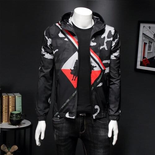 Hooded Vintage Black Jacket Men Slim Fit Jacquard Bomber Jacket Coat Men High Quality 6xl Chaqueta Hombre Casual Bomber Outfit