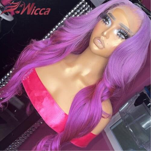 Highlight Red Colored Human Hair Wigs Brazilian Remy Hair Pre Plucked Lace Front Human Hair Wigs Colored Lace Wigs For Women