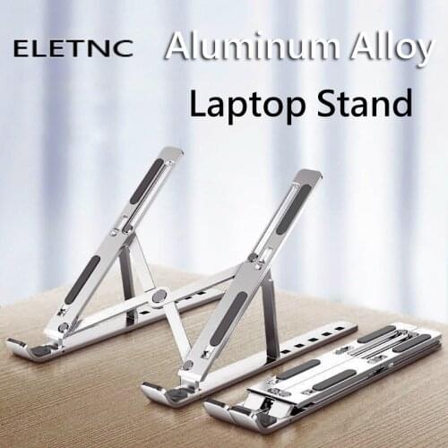 Portable Laptop Stand Support PC Adjustable For Macbook Air Computer Tablet Foldable Notebook Stand Cooling Pad Aluminium Holder