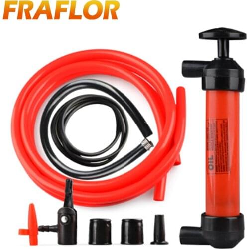 Portable Manual Oil Pump Siphon Tube Car Hose Fuel Gas Extractor Transfer Sucker