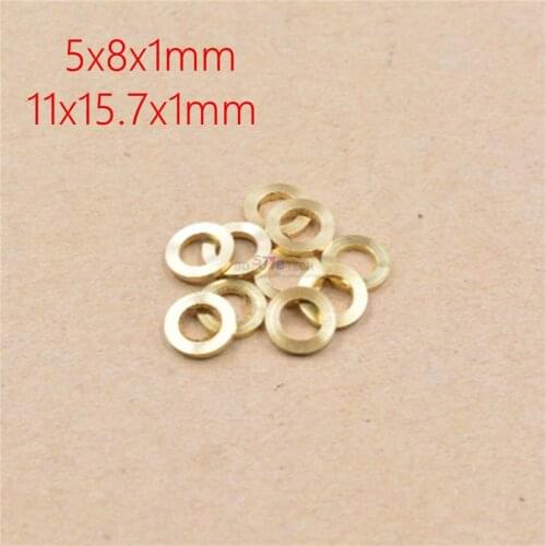 50pcs 5x8x1mm 11x15.7x1mm Mini V Wheel Precision Shim Washer brass gold for OpenBuilds/CNC/3D printer mini Wheel Kit