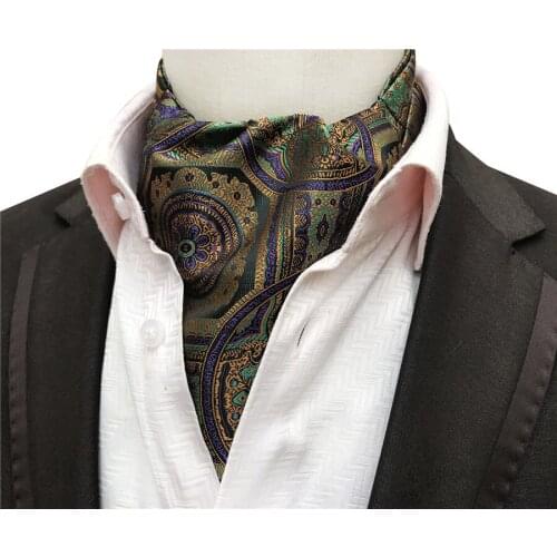 Dropshipping Mens Ascot High Quality Woven Cravat