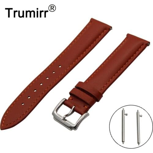 18mm 20mm 22mm First Layer Genuine Leather Watch Band Quick Release Strap for Orient Watchband Wrist Belt Bracelet Black Brown