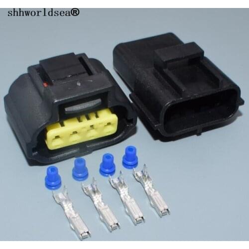 Shhworldsea 1.8mm 4pin auto housing plug male female waterproof wire harness connector 184046-1