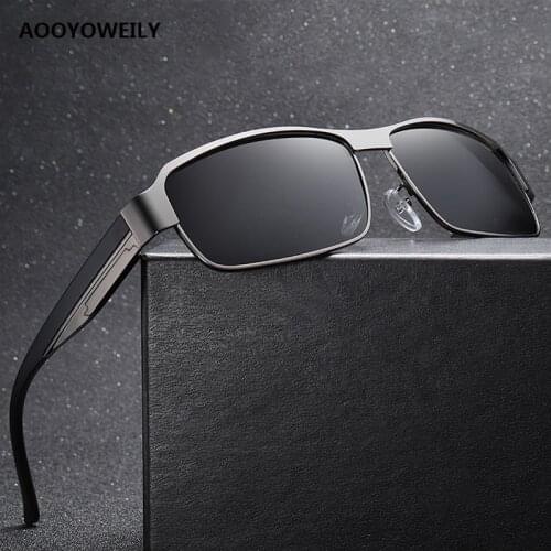 Luxury Mens Polarized Sunglasses For Men Driving Fishing Sun Glasses Man Metal Vintage Shades Male Goggles Anti-glare UV400