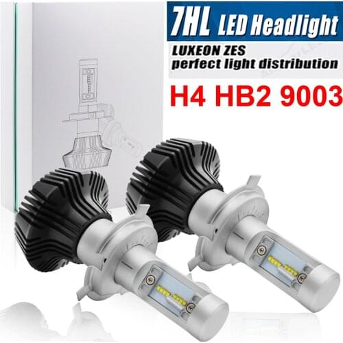 H4 9003 50W 8000LM G7 LED Headlight H1 H7 H8 H9 H11 9005/6 9012 H13 9007 PSX24W 880 Fanless Car Front Bulbs Lamp 6500K White 12V