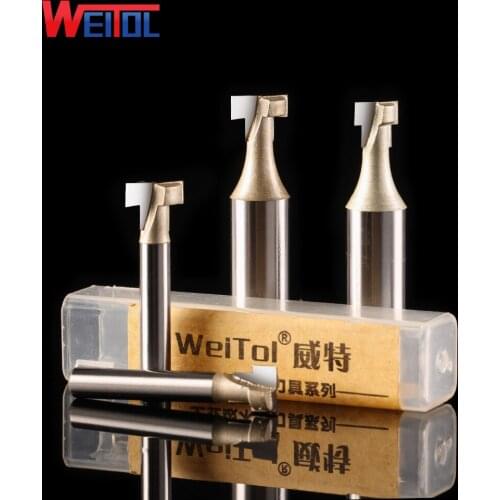 Weitol free shipping 1pcs 1/2 inch tungsten carbide keyhole cutter woodworking tools T-slot cutter CNC router bits for wood