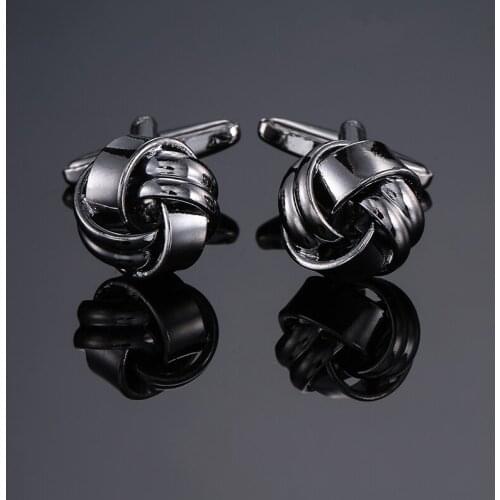 DY new High grade brand Brass material Gun black twist Cufflinks Mens French shirt Cufflinks free shipping