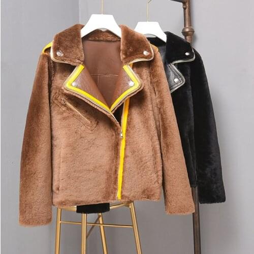Pure sheepskin natural color coat winter clothes women 2021 new arrival Merino wool fur parka real fur genuine leather jacket