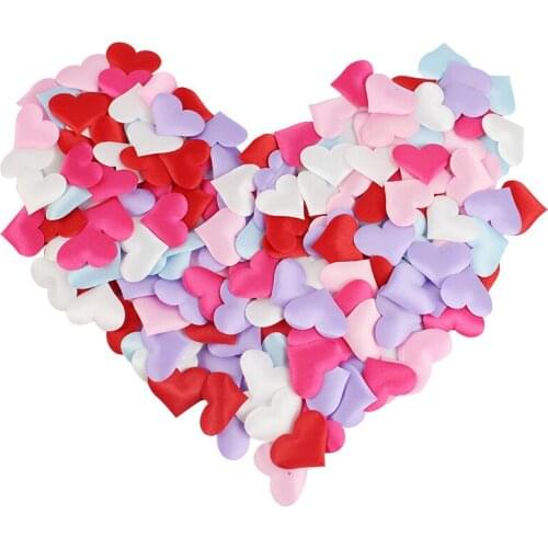 100 Pcs/Lot 3.5*3.5cm Artificial Heart Flower Wedding Party Decorations Rose Flower Home Decor Petalos De Rosa De Boda T223
