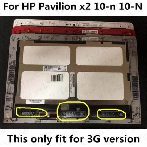100% test well 3G Version For HP X2 LCD Screen Touch Screen glass Digitizer Assembly FOR HP PAVILION X2 10-N 10N TV101WXN-NP0