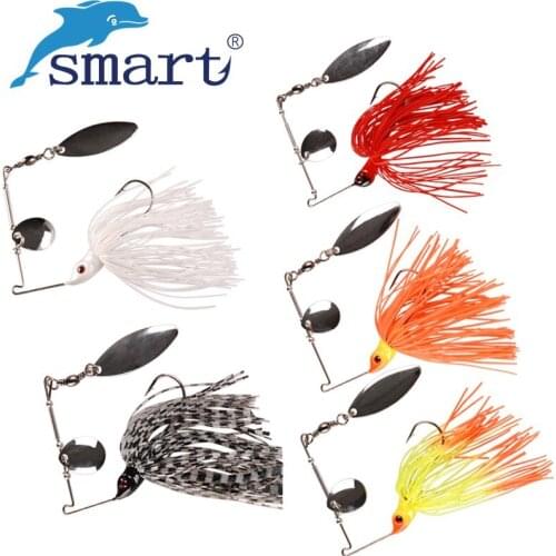 5Pcs Beared Spinner Bait Fishing Lure Lead Head Hook Baits Emerillon Blade Esche Isca Artificiali Spoon Metal Leurre Peche Pesca