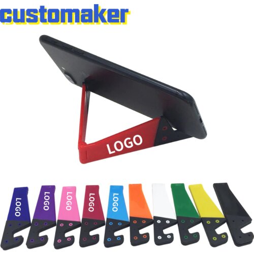 500 pcs/lot CUSTOMIZEDCreative v-shaped tabletop lounger stand ipad tablet phone universal folding v-shaped stand