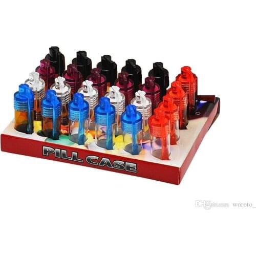 51mm/36mm Acrylic Plastic Bottle Snuff Snorter Dispenser Bullet Rocket Snorter Glass Vial pill case container box with spoon mul