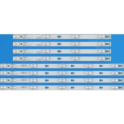 8pcs LED backlight strip For TCL 50D2900 D50A630U L50E5800A-UD 50HR330M05A9 V4 50HR330M04A9 V4 4C-LB5005-HR03J 4C-LB5004-HR13J