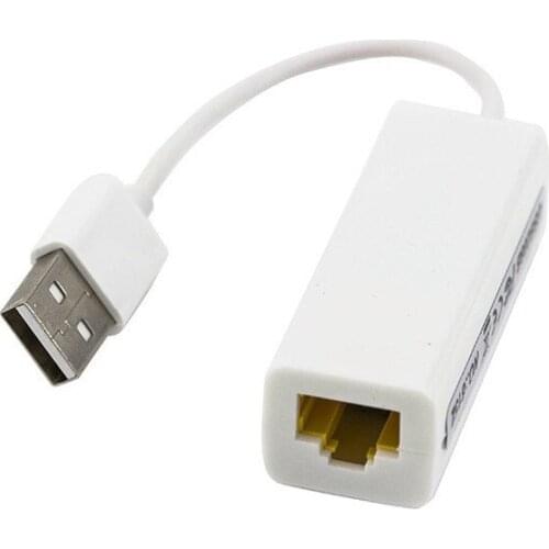 USB To Ethernet Adapter,USB 2.0 To RJ45 Network Card Lan Adapter 10/100Mbps for Tablet / PC / Laptop