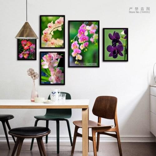 5D Diy Diamond Embroidery Cross Stitch Orchidaceae Flowers Phalaenopsis Full Diamond Painting Mosaic Needlework For Decor