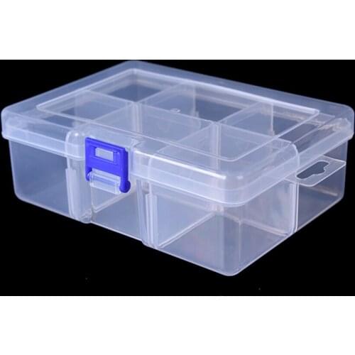 2020 Lure Case Tackle Container Transparent Storage Tool Fishing Tackle Multifunctional Bait Box 6 Compartments Durable