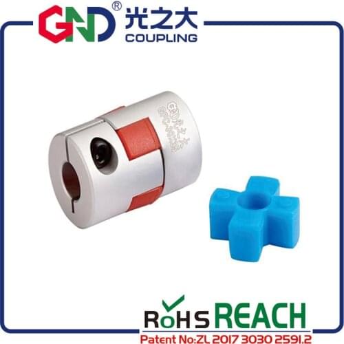 GND coupling stepper motor GND D30 L40 hole minimum 5mm maximum 16mm plum shaped clamp shaft coupler for servo motor