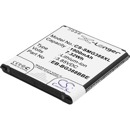 Cameron Sino Mobile SmartPhone Replacement Li-ion Battery 1900mAh For EB-BG388BBE Sony Ericsson Galaxy Active Neo, G Free Tools