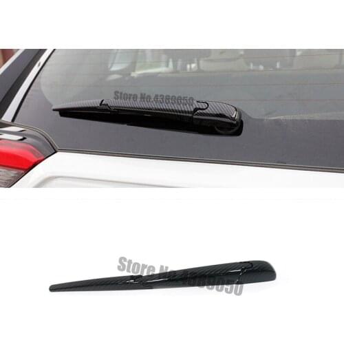 For Toyota RAV4 2019 2020 ABS Chrome/Carbon fiber Rear Window Windshield Wiper Arm Blade Cover Trim Overlay Garnish Molding