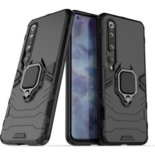 Magnet Ring Holder Case For Xiaomi Mi 10 mi10 pro Armor Phone Bumper Back Case