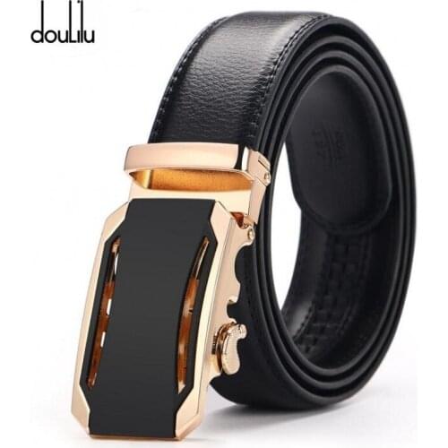 Mens Jeans Large Waist Belt Designer Strap Brand Fashion Automatic Buckle Black Luxury Genuine Leather Belts for Men 3.5cm Wide