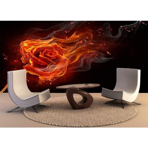 Custom Wallpaper Murals Large Wall Painting Hot Rose Wall Mural De Parede 3D Wallpaper For Walls Wall Sticker Poster