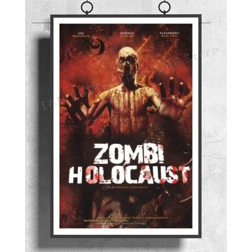 NJ435 ZOMBIE HOLOCAUST aka DR BUTCHER M D Movie Zombi Cult Gore Horror Wall Sticker Silk Poster Art Home Decoration