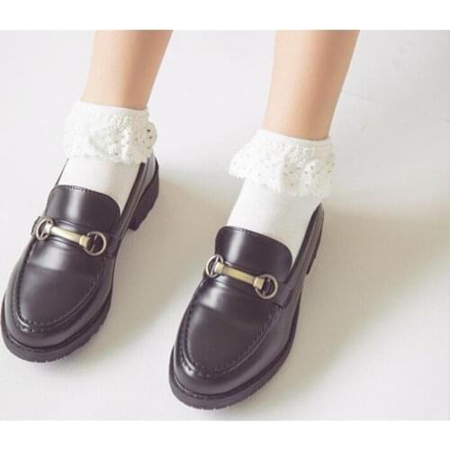 Lolita Style Japanese Maiden Lovely Woman Short Socks Multiple Colors Cotton Socking B416
