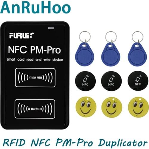 New NFC Pro RFID Smart Chip Copier IC/ID Key Reader 125Khz T5577 Badge Card Writer 13.56Mhz CUID Token Decoding Clone Duplicator