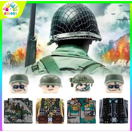 NEW USA Building Block Military Toy WW2 Soldier Figures Army Firearms Ammunition And Weapon Accessories Wholesale Department
